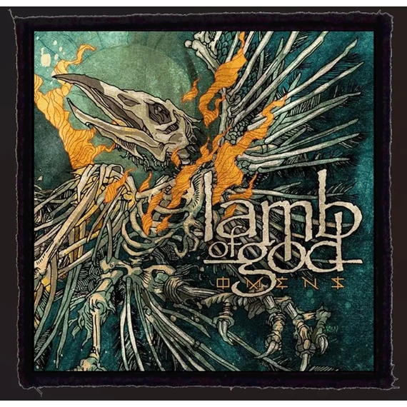 LAMB OF GOD - Omens - KISFELVARRÓ (95x95) - HKF-0982 