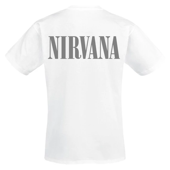 NIRVANA - Logo - Fehér Unisex Póló -  NRVNWH12