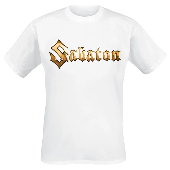 SABATON - Logo - Fehér Unisex Póló - SBTNWH16