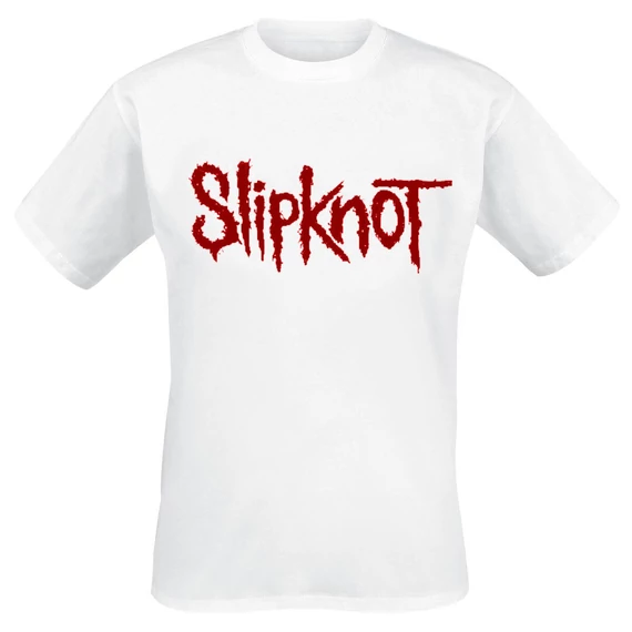 SLIPKNOT - Logo - Fehér Unisex Póló -  SLTKWH19 