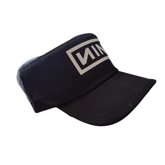 NIN - Logo - Unisex Fekete Katonai Sapka - RCEG0011