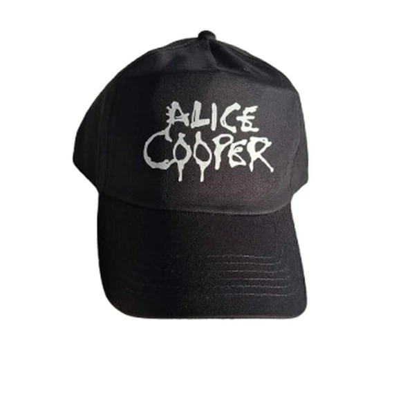 ALICE COOPER - Logo - Unisex Fekete Baseball Sapka - RCEG0013