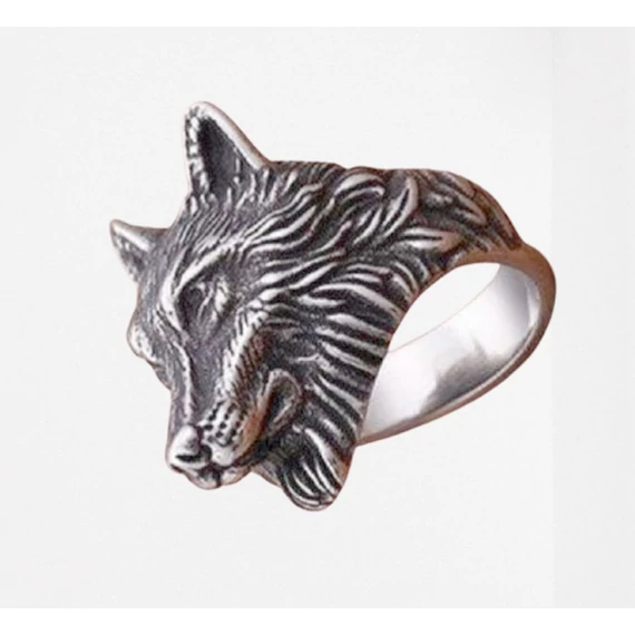 WOLF HEAD  ACÉLGYŰRŰ - RING001