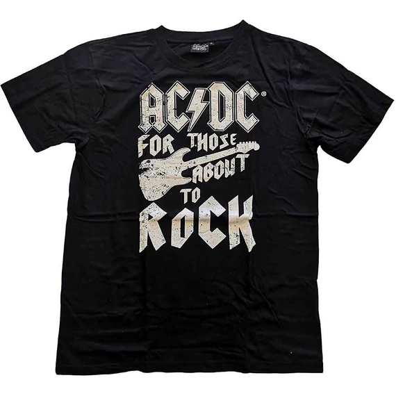 AC/DC - FTATR Guitar - Unisex Nyári Pizsama - ACDCPJ95MBG