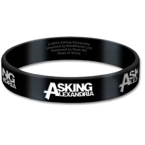 Asking Alexandria - Logo - Gumi Karkötő - ASKGUM01