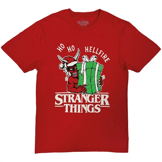 Netflix - Stranger Things - Ho Ho Hellfire - Unisex Póló - BILSTT00143TSMR