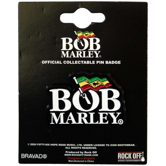 Bob Marley - Logo - Kitűző Szett - BMAPIN03