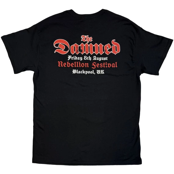 The Damned - Skeleton/Rebellion Festival 25 - Unisex Póló - DAM25TS03MB