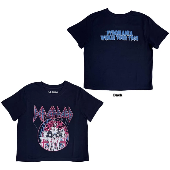 Def Leppard - Pyro Tour - Női Crop Top Póló - DEFLCT34LN