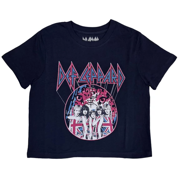 Def Leppard - Pyro Tour - Női Crop Top Póló - DEFLCT34LN