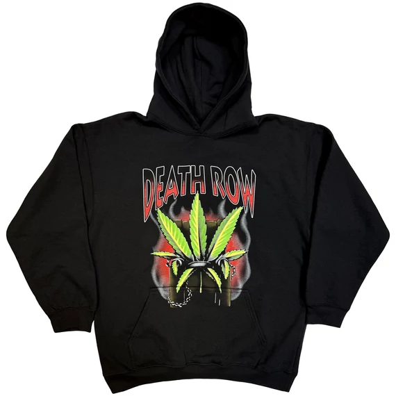 Death Row Records - Leaf - Unisex Kapucnis Pulóver - DRRHD01MB