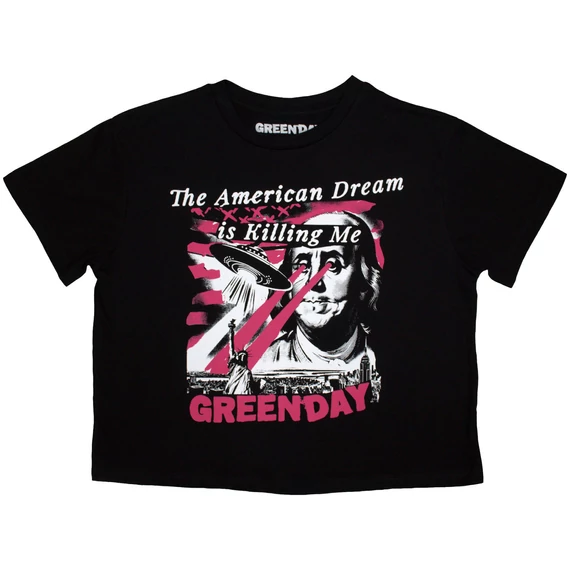 Green Day - American Dream - Női Crop Top Póló - GDCT62LB