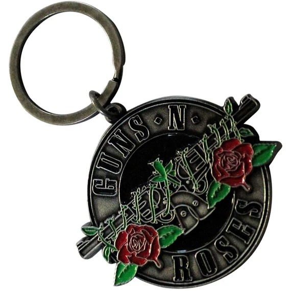 Guns N' Roses - Silver Circle Logo - Kulcstartó - GNRKEY03