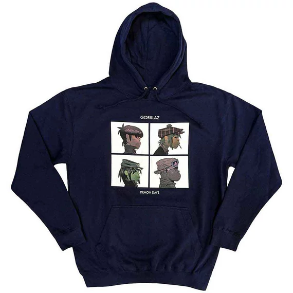 Gorillaz - Demon Days - Unisex Kapucnis Pulóver - GORHD03MN