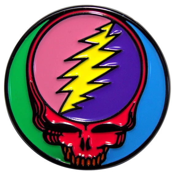 Grateful Dead - Multicoloured Steal Your Face - Kitűző Szett - GRATEPIN09