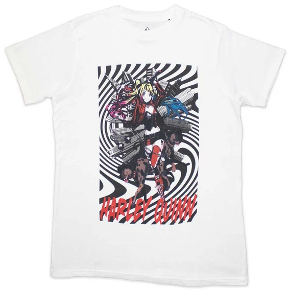 DC Comics - Harley Quinn Spiral - Unisex Póló - HQTS04MW