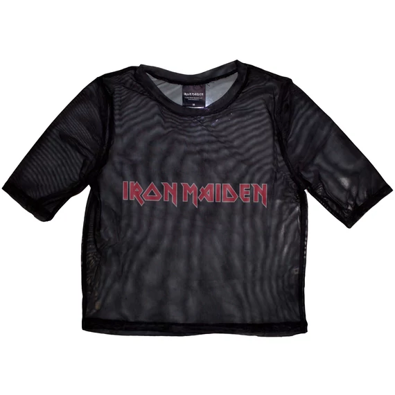 Iron Maiden - Logo - Női Crop Top Póló - IMMCT184LB