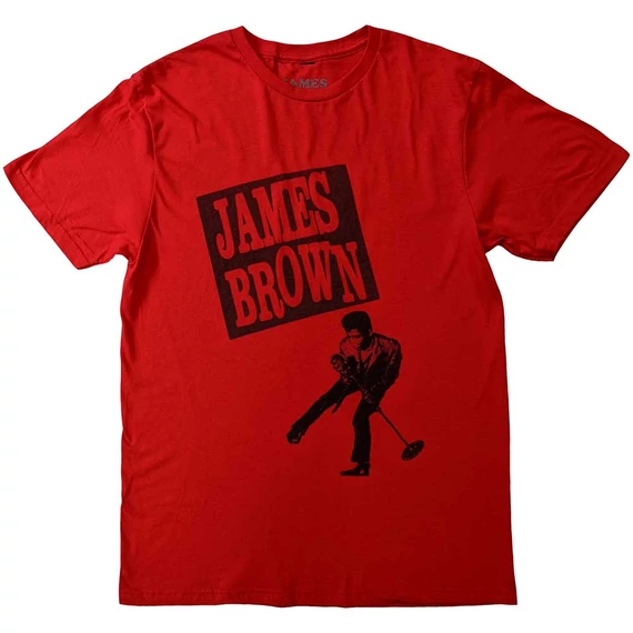 James Brown - James Halftone - Unisex Póló - JABRTS06MR