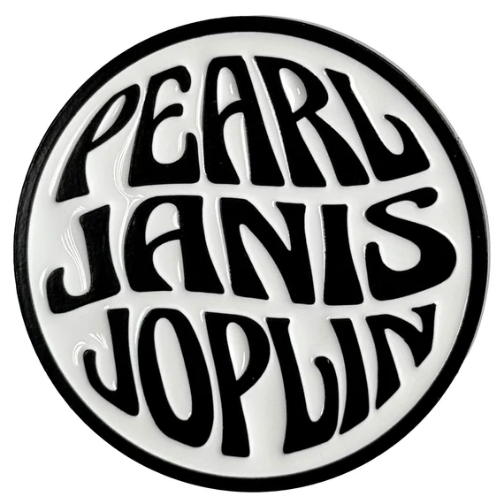 Janis Joplin - Pearl Emblem Mono - Kitűző Szett - JOPPIN02