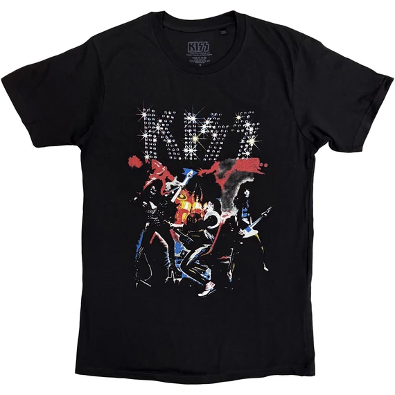 KISS - Band Sparkle - Unisex Póló - KISSTS62MB