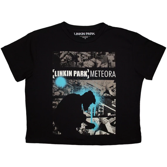Linkin Park - Meteora Drip Collage - Női Crop Top Póló - LPCT22LB