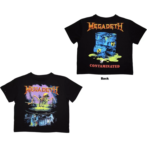 Megadeth - Contaminated - Női Crop Top Póló - MEGACT38LB