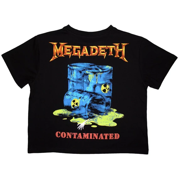 Megadeth - Contaminated - Női Crop Top Póló - MEGACT38LB