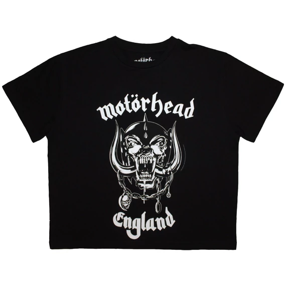 Motorhead - England - Női Crop Top Póló - MHEADCT53LB