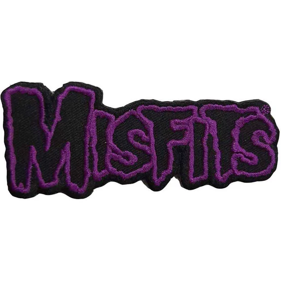 Misfits - Purple Border Logo - Standard Folt - MISPAT06