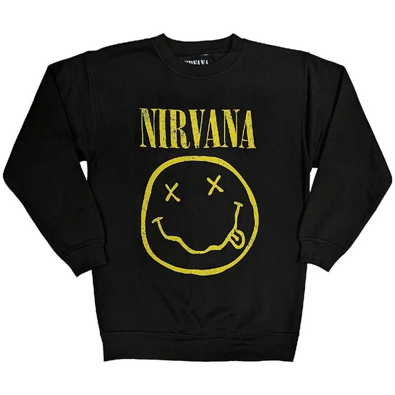 Nirvana - Yellow Happy Face - Unisex Pulóver - NIRVSWT04MB