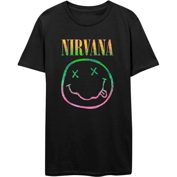 Nirvana - Sorbet Ray Happy Face - Unisex Póló - NIRVTS16MB