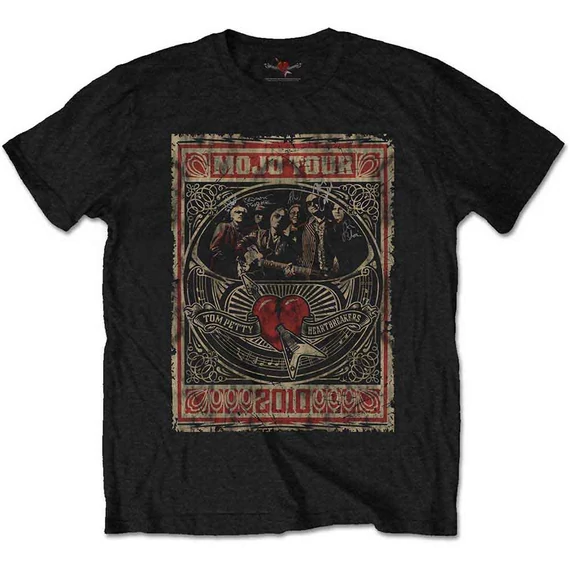 Tom Petty & The Heartbreakers - Mojo Tour - Unisex Póló - PETTS03MB