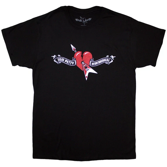Tom Petty & The Heartbreakers - Heart Logo - Unisex Póló - PETTS31MB