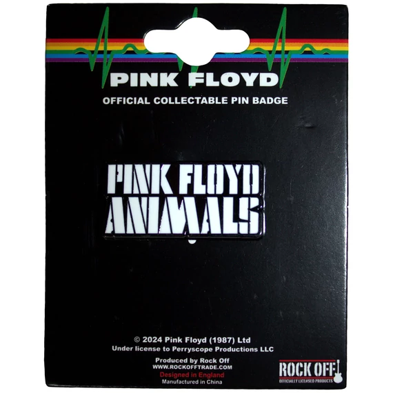 Pink Floyd - Animals Mono Text Logo - Kitűző Szett - PFPIN07