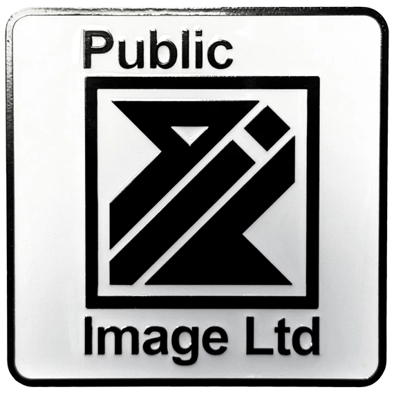 PIL (Public Image Ltd) - New Logo Black & White - Prémium Hűtőmágnes - PILMAG02