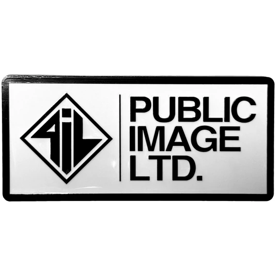 PIL (Public Image Ltd) - New Logo Stacked Text - Prémium Hűtőmágnes - PILMAG03