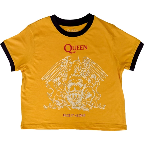 Queen - Face It Alone Crest - Női Crop Top Póló - QUCT88LY