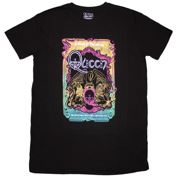 Queen - A Night At The Opera Tour '76 - Női Pólóruha - QUDRS108LB