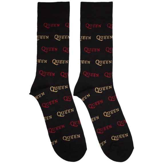 Queen - Logo Repeat Colour - Unisex Bokazokni - QUSCK10MB