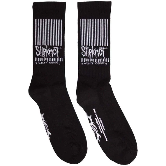 Slipknot - Barcode & Tribal S - Unisex Frottír Zokni - SKSCK07LB