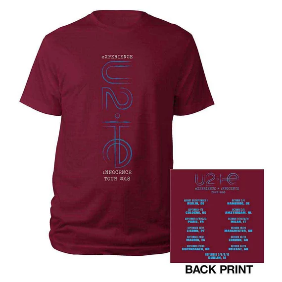 U2 - I+E London Event 2018 - Unisex Póló - U2TOURTS07MM