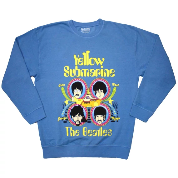 The Beatles - Yellow Submarine Heads In Circles - Unisex Pulóver - YSSWT42MBL
