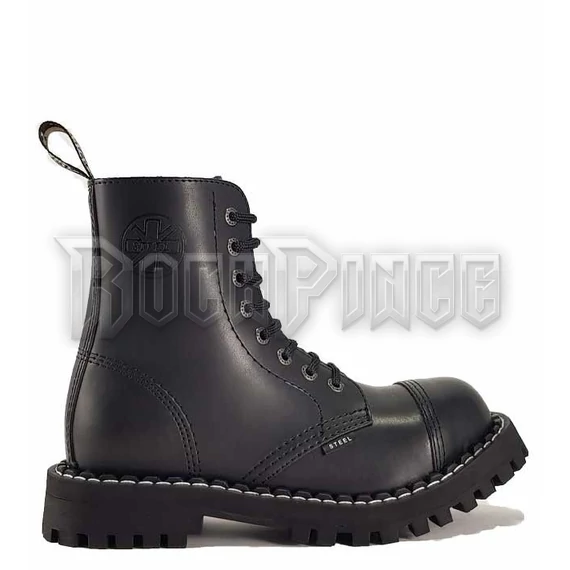 Steel Bakancs 8 Lyukú Fekete - 113/114/O/B