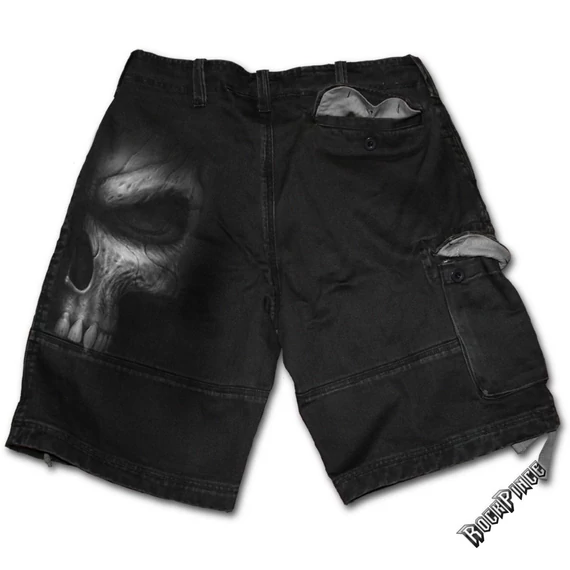 SHADOW MASTER - Vintage Cargo Shorts Black (Plain) - T023M701