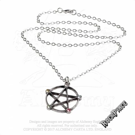 Alchemy - Wiccan Elemental Pentacle - nyaklánc P786