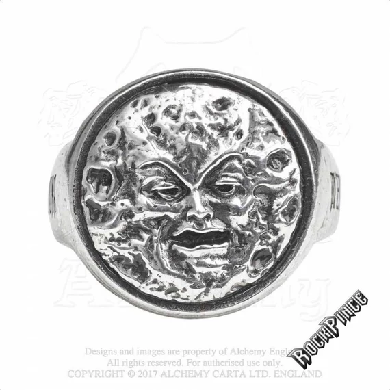 Alchemy - M'era Luna - Man In The Moon - gyűrű R218