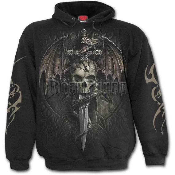 DRACO SKULL - Hoody Black (Plain) - K054M451