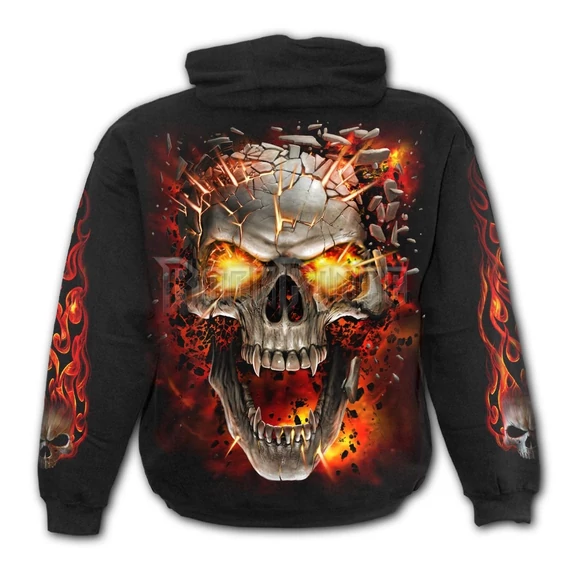 SKULL BLAST - Kids Hoody Black (Plain) - T152K301