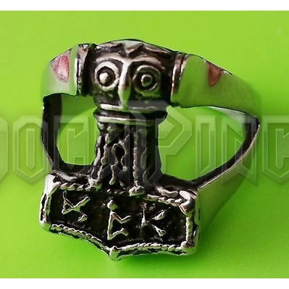 Viking Thor Hammer - acél gyűrű