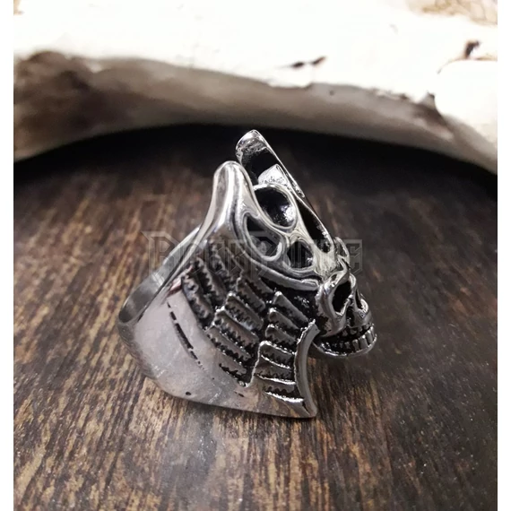 Shaman Skull - acél gyűrű